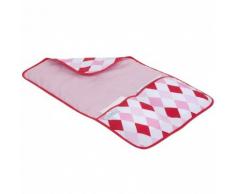 LITTLE DUTCH 3899 Wickelmatte / Wickelunterlage rosa-rot Motiv: Raute