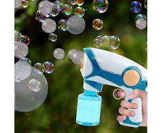 FZAY Seifenblasenpistole, Seifenblasenstäbe, langlebig, für Geburtstag, Party, Halloween, Hochzeit, Kinder, Erwachsene, blau, Bubble Gun
