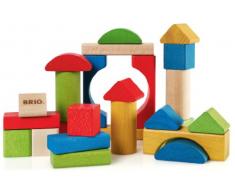 BRIO 30114 - Bunte Holzbausteine, 25 Teile