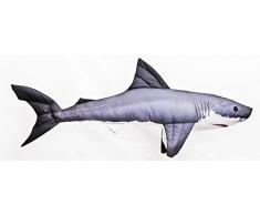 Gaby Kissen Fisch Hai weiße Hai 120 cm Kuschelfische Kuscheltie Kopfkissen Plüschtier