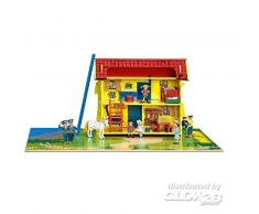 Puppenhaus / Holz Puppenhaus Pippi Langstrumpf Villa Kunterbunt / Astrid Lindgren / hochwertiges Puppenhaus aus Holz / farbenfrohes Puppenhaus