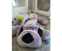 XXL Hund Teddybär Plüsch Kuschel Stoff Plüsch Riesen Teddy Bär Groß, grau