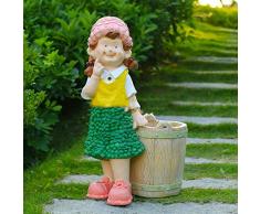 46 * 32 * 79cm Outdoor Mülleimer Cartoon Puppe Garten Garten Villa Kinder Handwerk Ornamente Charakter Outdoor Dekoration Tannenzapfen Baby 3