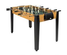 COSTWAY Tischkicker in Wettbewerbsgröße, Kickertisch für Erwachsene und Kinder, Spieltisch inkl. 2 Bällen, Tischfußball für Spielzimmer, Bars und Partys, 122 x 61 x 79cm