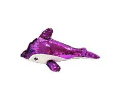 HSKB Kalmar Delphin Kissen Plüschtier, Kuscheltier Schöne Plüsch Puppe Spielzeug Kinder Tentakel Kuscheltier Stofftier Toy für Weihnachts Geschenk 33cm (Lila)