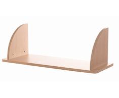 roba Wandregal Lena, Wandboard Babyzimmer, Regal über Wickelkommode oder Garderobe im Kinderzimmer, Ablage, Ahorn/weiß