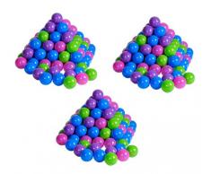 Knorrtoys 56791 - Bälleset - 300 bunte Plastikbälle/ Bälle für Bällebad, ca. 6 cm Durchmesser, in Farbmischung Pastelltöne rosa/ blau/ lila/ grün, ohne gefährliche Weichmacher, TÜV-Rheinland Testbericht v. April 2016