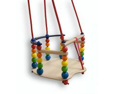 Hess Holzspielzeug 31103 - Gitterschaukel de luxe aus Holz, ca. 37 x 36 cm