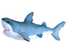 Wild Republic 23414 Plüschtier Living Ocean Mini weißer Hai, Stofftier, 40 cm, Multi