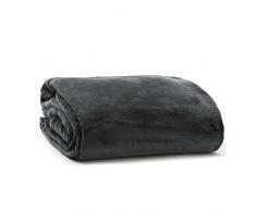 Pink Papaya Snug Me Supersoft, Caschmere-Touch-Kuscheldecke, 200 x 150 cm, 280g/m² Fleece, Farbe: Anthrazit