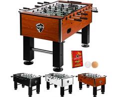 Tuniro® Kickertisch PRO Holz Tischkicker vormontiert, schadstoffgeprüft, BTFV Zertifiziert