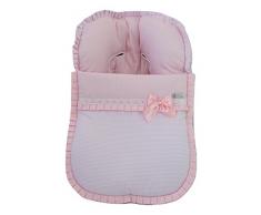Universal Fußsack oder Schlafsack Babytragetasche mit Schutzhülle für Maxi Cosi oder Gruppe 0. Verfügbar in mehreren Modellen und Farbene. (Verona Rosa)