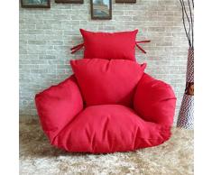 LYHY Hängender Stuhlkissenkorb Schaukelwiege Weiches Vogelnest Stuhlkissen Abnehmbares Wiegenstuhlkissen Innenverkleidung Balkon - G.