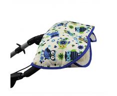 Lammfell HANDW/ÄRMER F/ÜR KINDERWAGEN Muff f/ür Buggy Jogger mit echtem Merino Lammfell Farbe Blau//Gelb