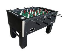 Buckshot Tischkicker Master League Tischfussball mit 2 Bälle, MDF Kabinett, Justierbare Füße aus Stahl und Starke hohlstangen - Kickertisch 70kg