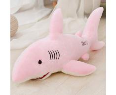 Wc-asdcc Plüschhaie Spielzeug Kuscheltiere Simulation Große Haie Puppe Kissen Kissen Kinderspielzeug Für Kinder Geburtstagsgeschenke 80 cm Rosa