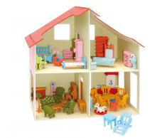 Holzbausatz 3D Puzzle Puppenhaus mit Möbeln