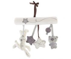 Toyvian Baby Krippe Spielzeug Kinderbett Mobile Rassel Bett Glocke Spielzeug Niedlichen Plüsch Bunny Star Bär Weiches Spielzeug