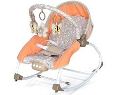 Babyschaukel Babywippe mit Feststellfunktion Kinder bis 18kg Musik, Vibration, Licht, Animalfun