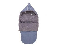 Koeka Buggy Fußsack Plüsch 3/5-punktegurtegurt Oslo Stormy Blue/steel Grey One