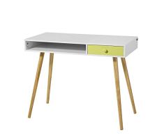 SoBuy® FWT24-W Schreibtisch Bürotisch Computertisch Kinderschreibtisch mit Schublade, BHT ca:90x73x46cm