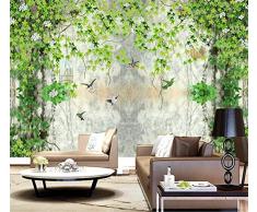 Tapete - Premium-Tapete - Wanddekoration - Schwarz und Weiß Mode Keramik Blumenpresse - 400x280cm