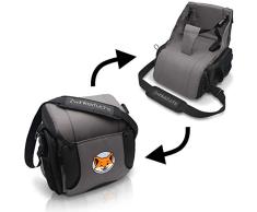 Boostersitz von Zwinkerfuchs® - Sitzerhöhung und Tasche vereint - Verwandeln Sie die Wickeltasche in einen Baby Reisesitz für unterwegs - Der ideale Begleiter wenn kein Hochstuhl zu finden ist