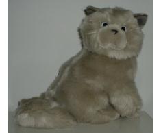 Plüschkatze - Katze Siam - Perser grau - Qualitätsplüsch von Leosco