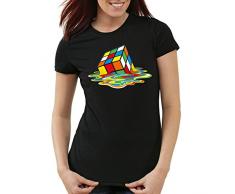 style3 Sheldon Zauberwürfel Damen T-Shirt , Größe:L