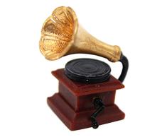 Toygogo 1:12 Nostalgie Retro Plattenspieler Grammophon Puppenhaus Dekoration