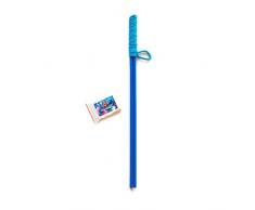 Bubble Brothers - Seifenblasen-Stab ( BLAU) für Riesenseifenblase, mit Pulver für 5 Liter Flüssigkeit, fur Kinder, Erwachsene, Buchenholz, handgemacht. Garten Spielzeug Outdoor Spielzeug（MEHRWEG）