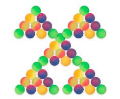 Schramm® 50 Stück Flummis Frost 27mm Flummi Springball Hüpfball Mitgebsel Tombola Kindergeburtstag 50er Pack