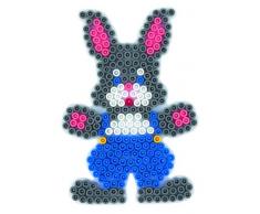 Hama 237 - Bügelperlen Strijkkralen Grondplaat Konijn, Mehrfarbig