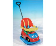 Berchet 431204 - Schaukelrutscher Maestro Classic mit Schiebestange, Schalensitz, Gurt und elektronishe Modul, rot/blau