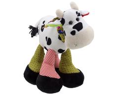 Lashuma Kuscheltier Kuh Stehend, Plüschtier Kalb Weiß, Schlenker Stofftier 22 cm, Knuddelige Kinder Einschlafhilfe