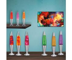 MIA Light Lava Lampe 347mm/ 1x15W/ Glitter/ Gelb/ Leuchte Lavaleuchte Magma Deko Tisch