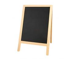 supvox Mini Holz Stativ Tafel Double Side Nachricht Pads für Kinder Bar Schule 25 x 40 cm