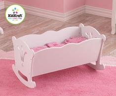 KidKraft 60101 Kleine Puppenwiege LilDoll Möbelstück für das Schlafzimmer, Weiß