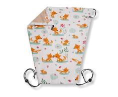 millemarille Sonnensegel für Kinderwagen | mit LSF 80 für höchsten UV-Schutz | universal Sonnenschutz für Babys, passendes Zubehör für jeden Kinderwagen | waschbar, Ökotex 100 | Sweet Foxes