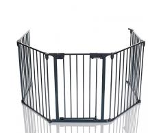 Baby Kaminschutzgitter Laufgitter 4 Seitenteile 1 Sicherheitstür ca. 290 cm lang