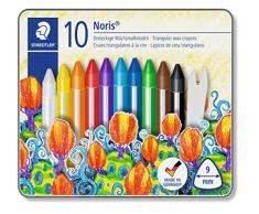 Staedtler 228 M10 - Wachsmalkreiden Triplus vermalbar 10Stück in Metalletui
