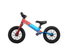 YUMEIGE Laufräder Kinder laufrad Kohlenstoffstahl, laufräder kinderlaufrad geeignet for Kinderluftreifen, lauflernrad Stoßbelastung 30kg 2-6 Jahre (Color : Red)