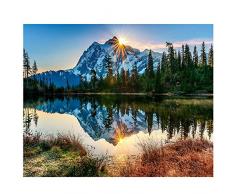 Bougimal Malen Nach Zahlen Erwachsene, DIY Handgemalt Ölgemälde Kits auf Leinwand Geschenk für Frauen Mama Tochter Weihnachten Geburtstag Home Haus Deko - Mit Rahmen 40 * 50 cm