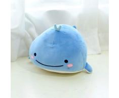 lili-nice Plüschtierekarton 25Cm Elefantenkissen Pp Gefüllter Plüschwal Schönes 3D-Tierfischspielzeugkissen Kindergeschenk-Beschwichtigungsspielzeug A.