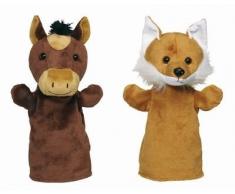 Goki Handpuppen Tiere Arino, Funu, Wassti und Baru 4er