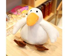 Entenfigur, Plüschente Und Entenkissen, Kleine Gelbe Entenpuppe, Lustiges Geburtstagsgeschenk Der Puppe 18 cm Weiße Ente tanken