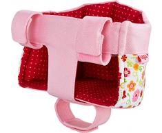 HABA 304109 - Puppen-Fahrradsitz Blumenwiese, Puppensitz mit Klettverschluss für Fahrrad und Schlitten; Puppenzubehör für alle HABA Puppen; Spielzeug ab 18 Monaten