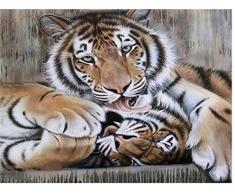 xuhpiar Malerei Kit Anfänger Kuscheltiger Neu DIY Malen Nach Zahlen Kit 40X50Cm Für Erwachsene Anfänger Kinder