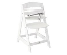 roba Treppenhochstuhl Sit Up III, mitwachsender Hochstuhl vom Babyhochstuhl bis zum Jugendstuhl, Holz, weiß