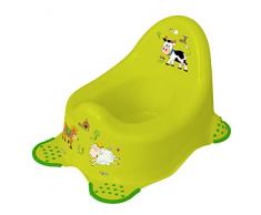 Kindertopf + WC Aufsatz Funny Farm grün Toilettentrainer